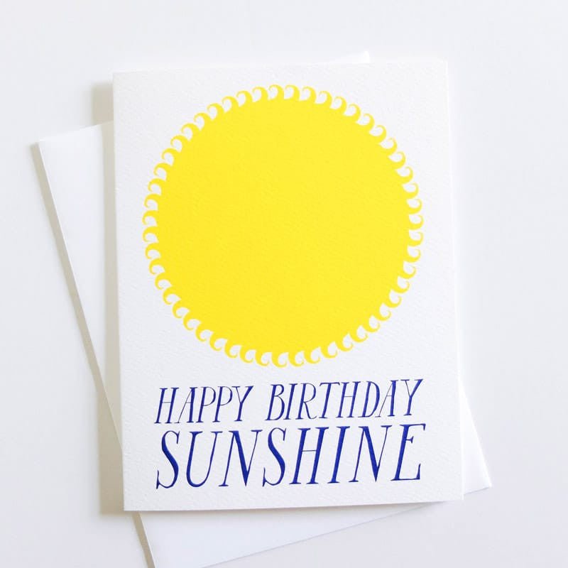 Banquet "Happy Birthday" Sunshine Card