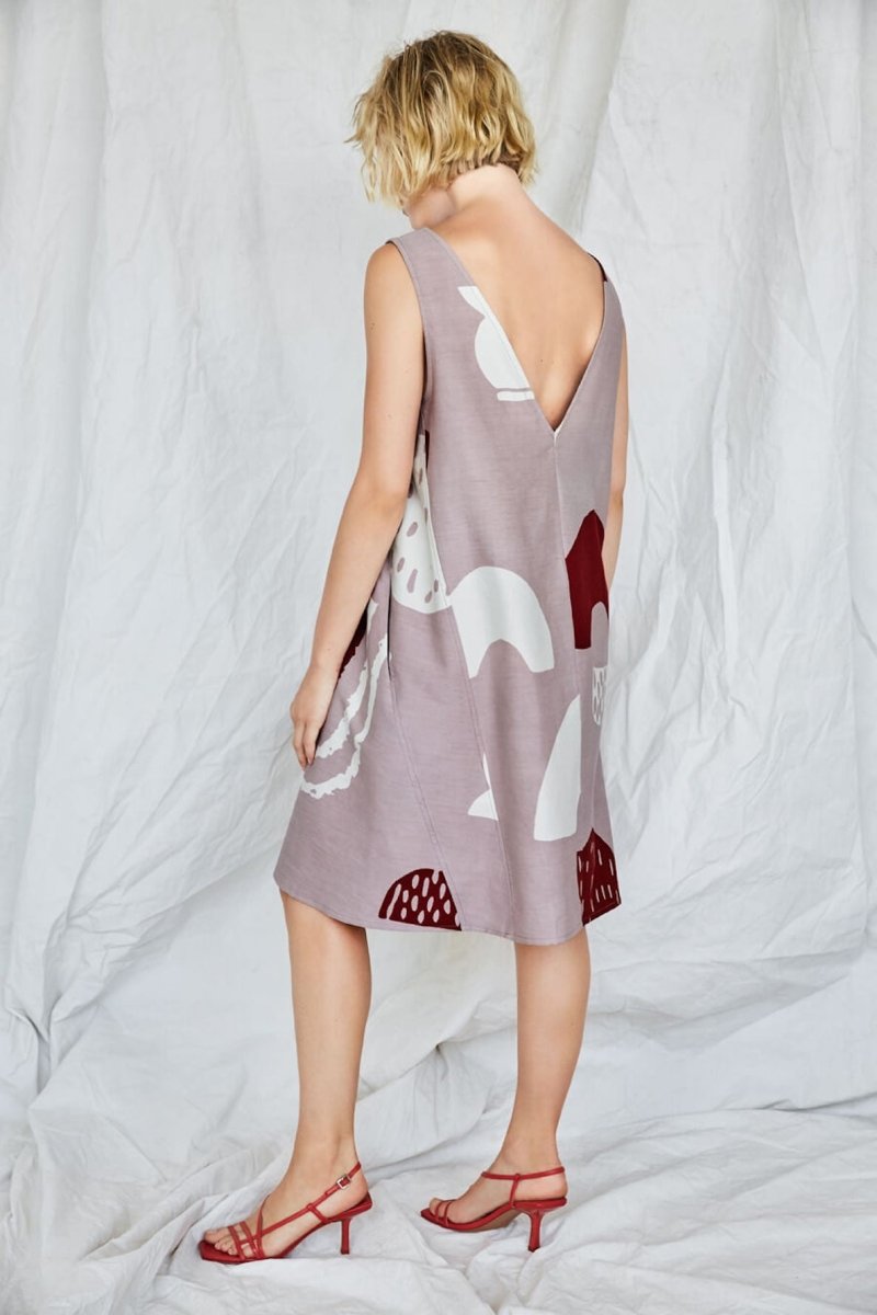 Bardane Dress in Ivory Poterie