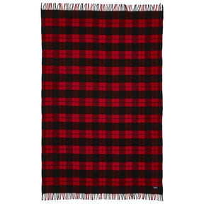 Bison Check Throw in Red/Black