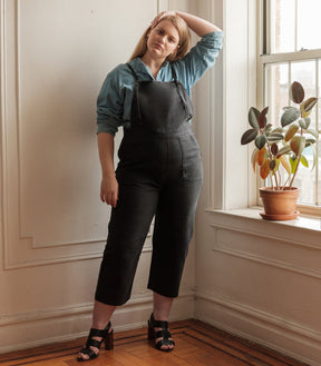 Knot Overalls in Black