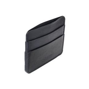  A narrow wallet sized card holder with multiple compartments. The Card Holder Wallet in Black is designed and handcrafted by Hold Supply in Anaheim, California. 