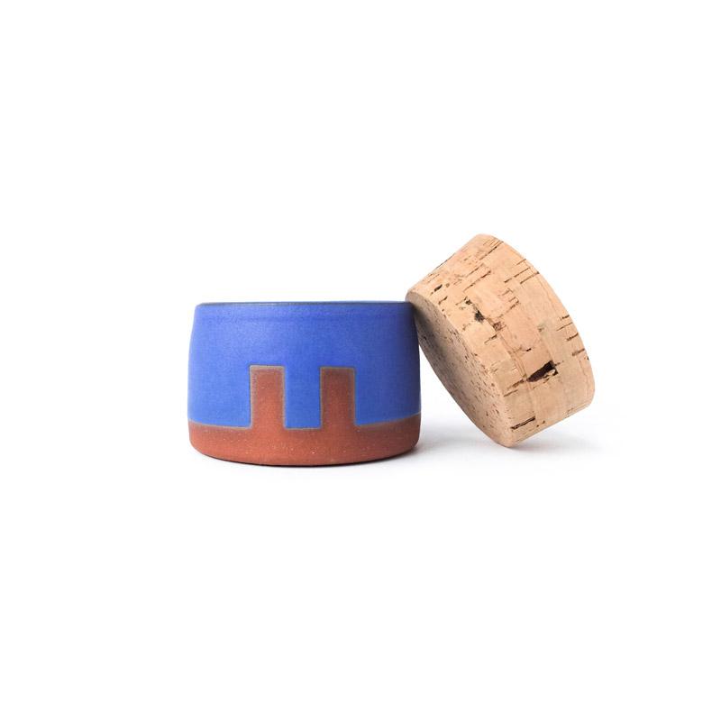 Corked Jar - Cerulean Notches