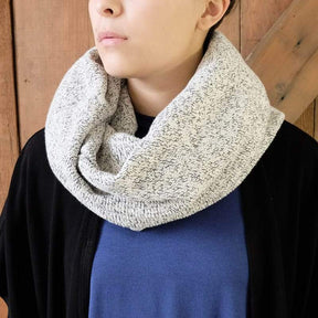 Curator San Francisco Paloma Speckled Cotton Infinity Scarf Creme