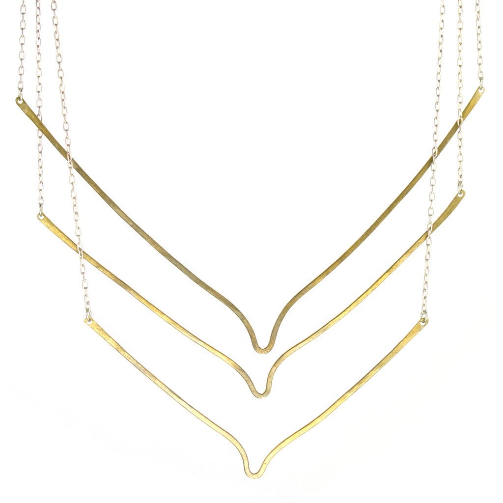 betsy & iya True South necklace with mixed metals