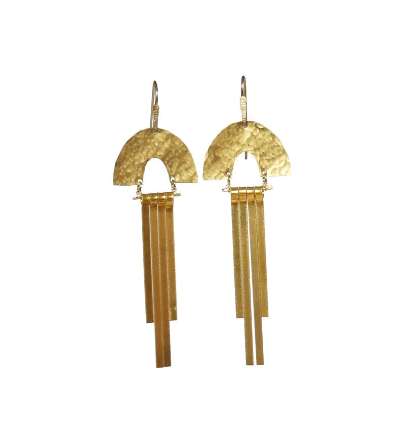 Demimonde Solis Earrings Brass