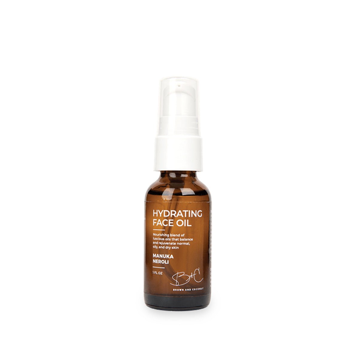 Hydrating Face Oil from Brown & Coconut. Made in USA.