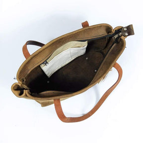 Goertzen Adventure Equipment American Made Leather Tote Bag Tan