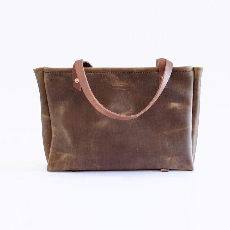 [YURT] GOOREUNG TOTE BAG Vintage Brown / 税込み Unisex Brown Tote Bag – Organic Cotton Canvas, GOTS