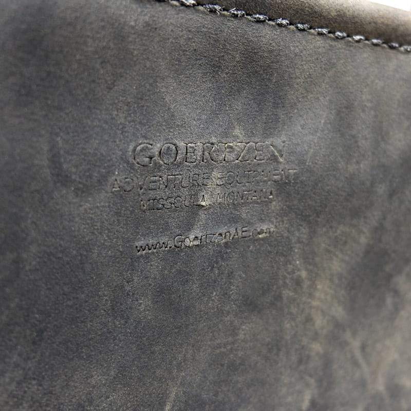 Goertzen Adventure Equipment Made in USA Leather Tote Bag Gray/Brown