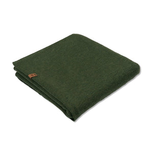 Hand-knit wool Greta Scarf in Forest Green from Dinadi