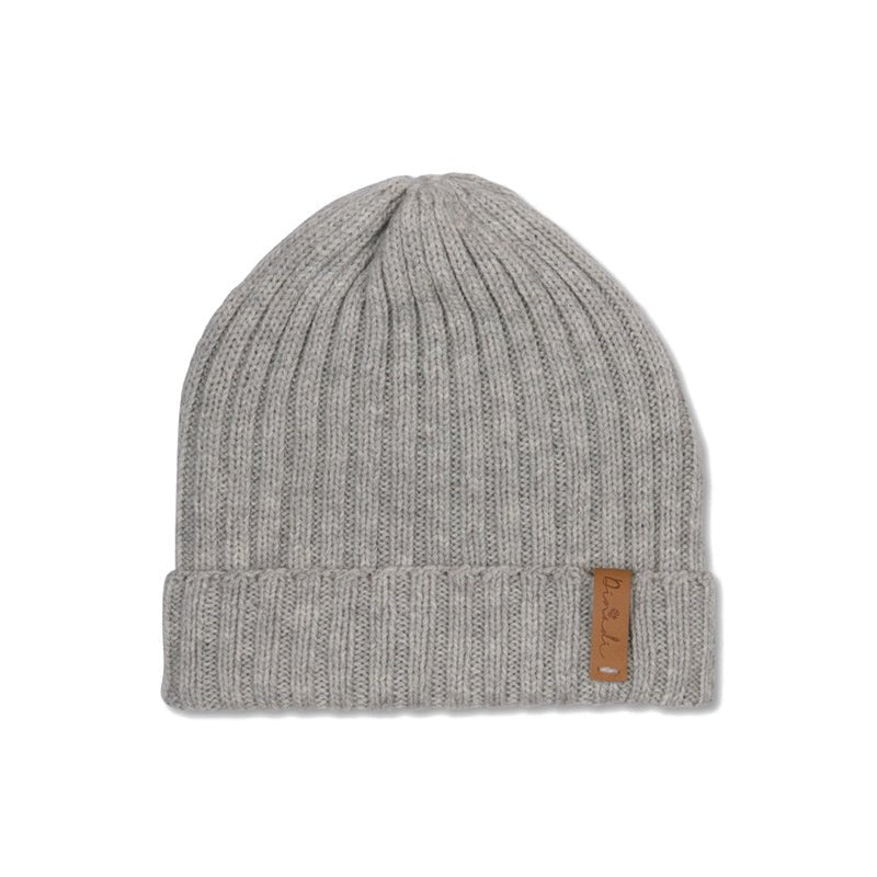 Hand-knit wool Gustaf Hat in Silver Grey from Dinadi