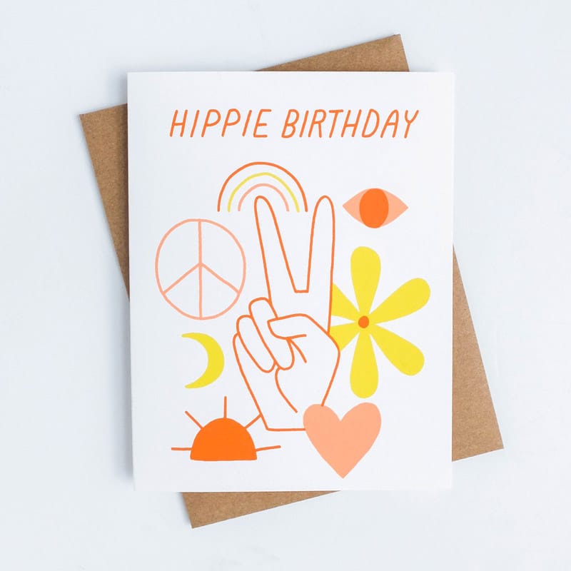 Hippie Birthday Worthwhile Paper Card