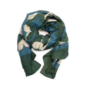Ethereal Cotton & Silk Scarf from Ichcha. Made in India.