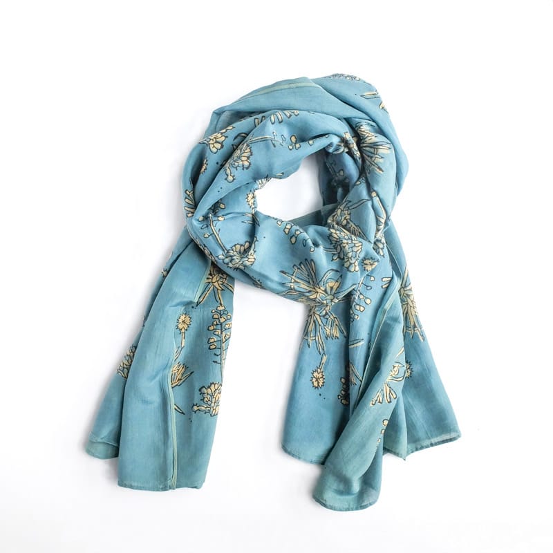 Ichcha Scarves handprinted Opuntia Scarf