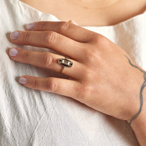Model wears the Imber ring.