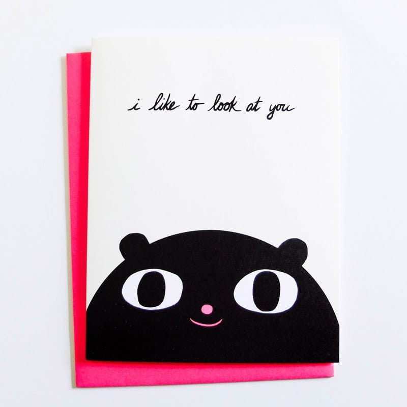Laura Berger "I Like to Look At You" Love Card