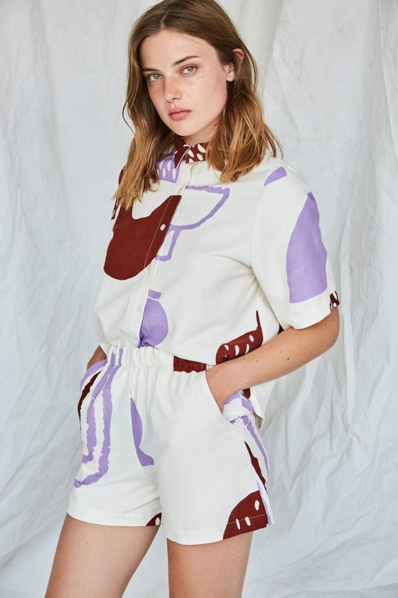 Maison Jaune Shirt in Ivory Poterie