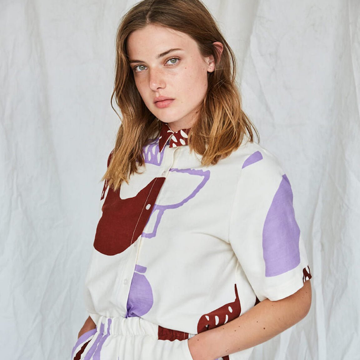 Maison Jaune Shirt in Ivory Poterie