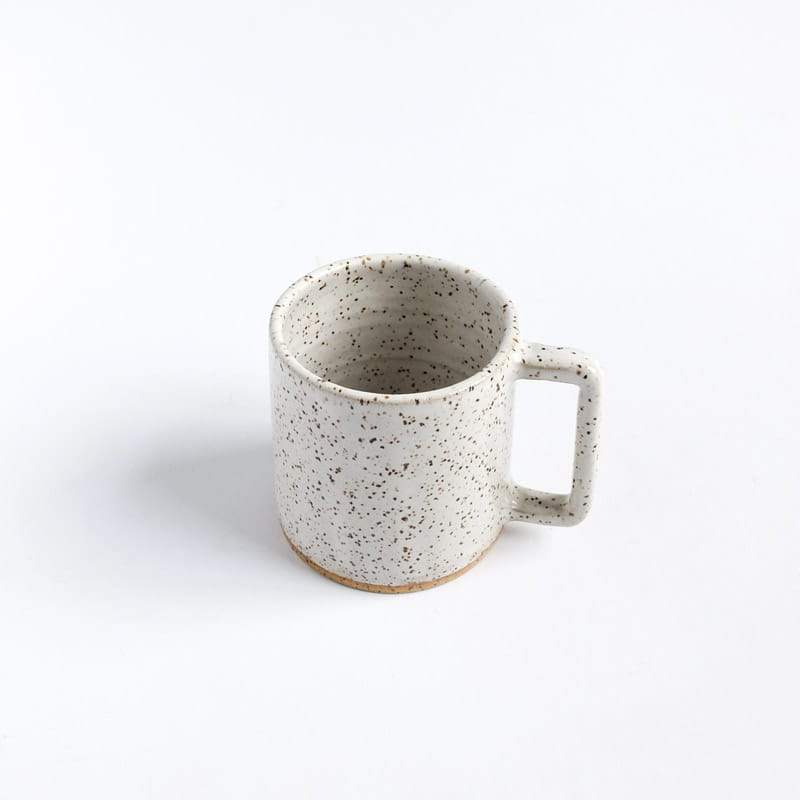 Margaret & Beau Classic Mug White Speckled Solid