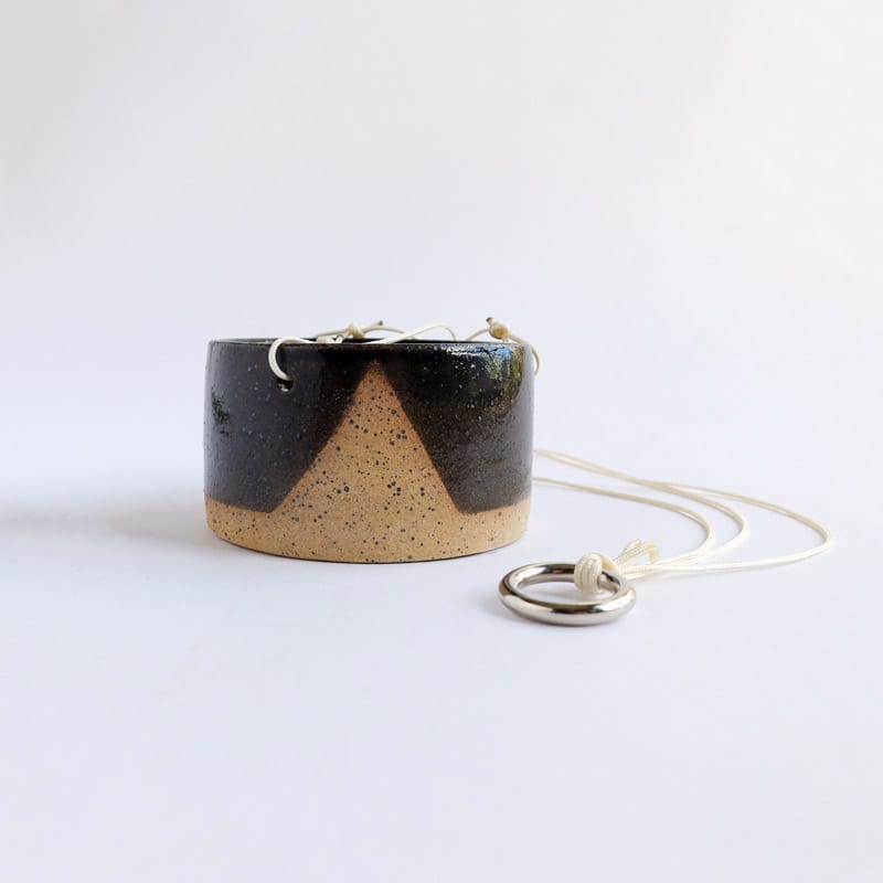 Margaret & Beau Hanging Planter Mini Black Mountain Speckled
