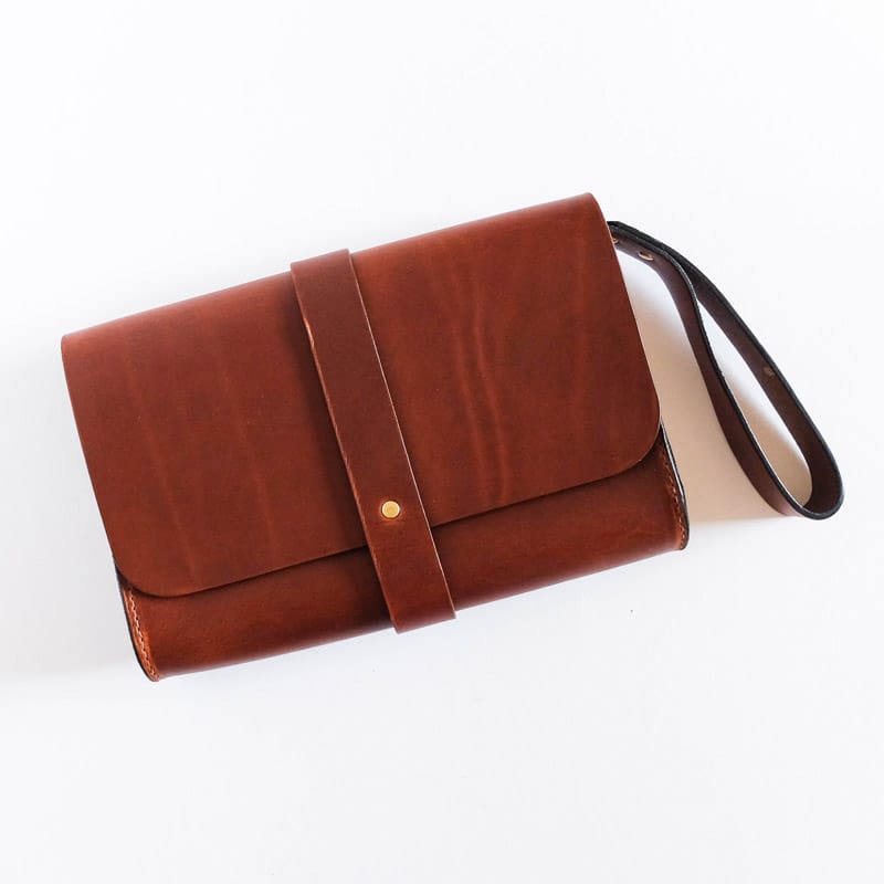 Martine Faro Clutch Chestnut