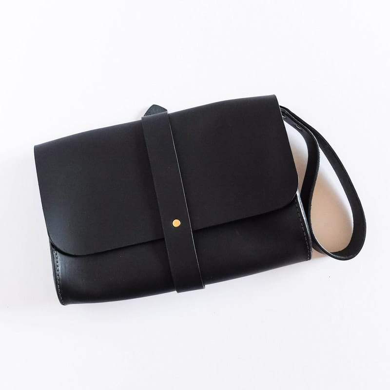 Martine Leather Faro Clutch