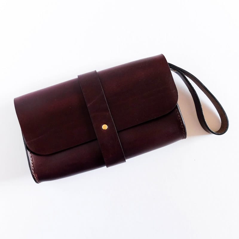 Martine Faro Wristlet marsala