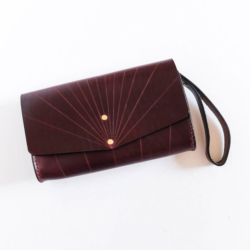 Martine Nazca Wristlet marsala