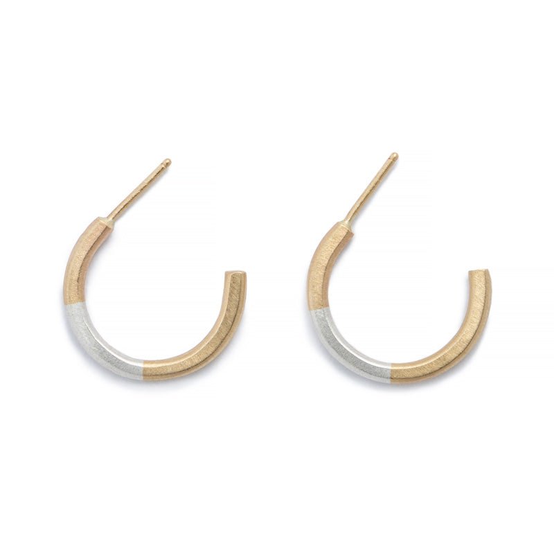 Koa Hoop Earrings in 14k Gold by Betsy & Iya | Woman-owned Portland jewelry  store