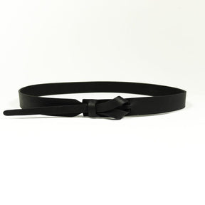 Muse Simple Black Leather Belt