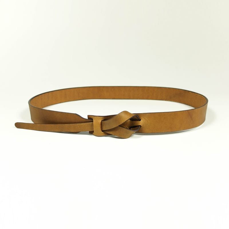 Muse Leather Belt in Camel