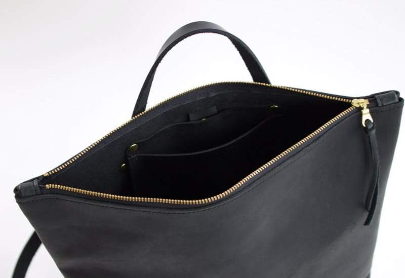 Nico Zip Top Backpack Black Neva Opet