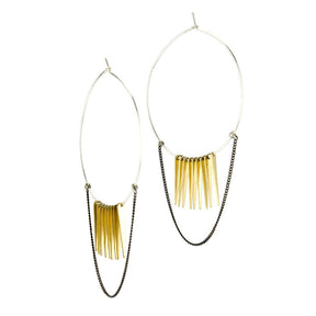 betsy & iya Conata Hoop earrings.