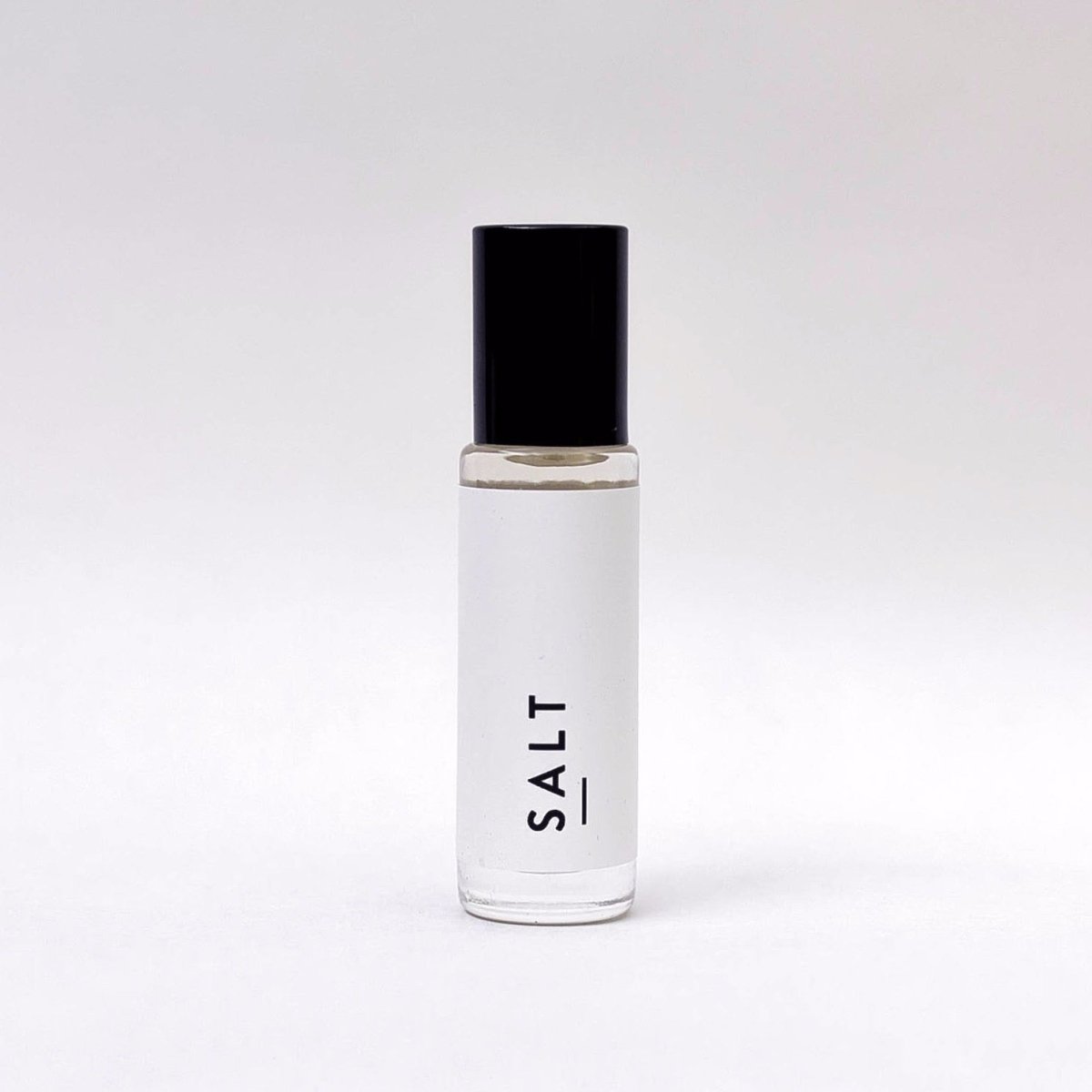15ml cylindrical perfume roller in the scent Salt. Made by Particle Goods in Seattle, WA.