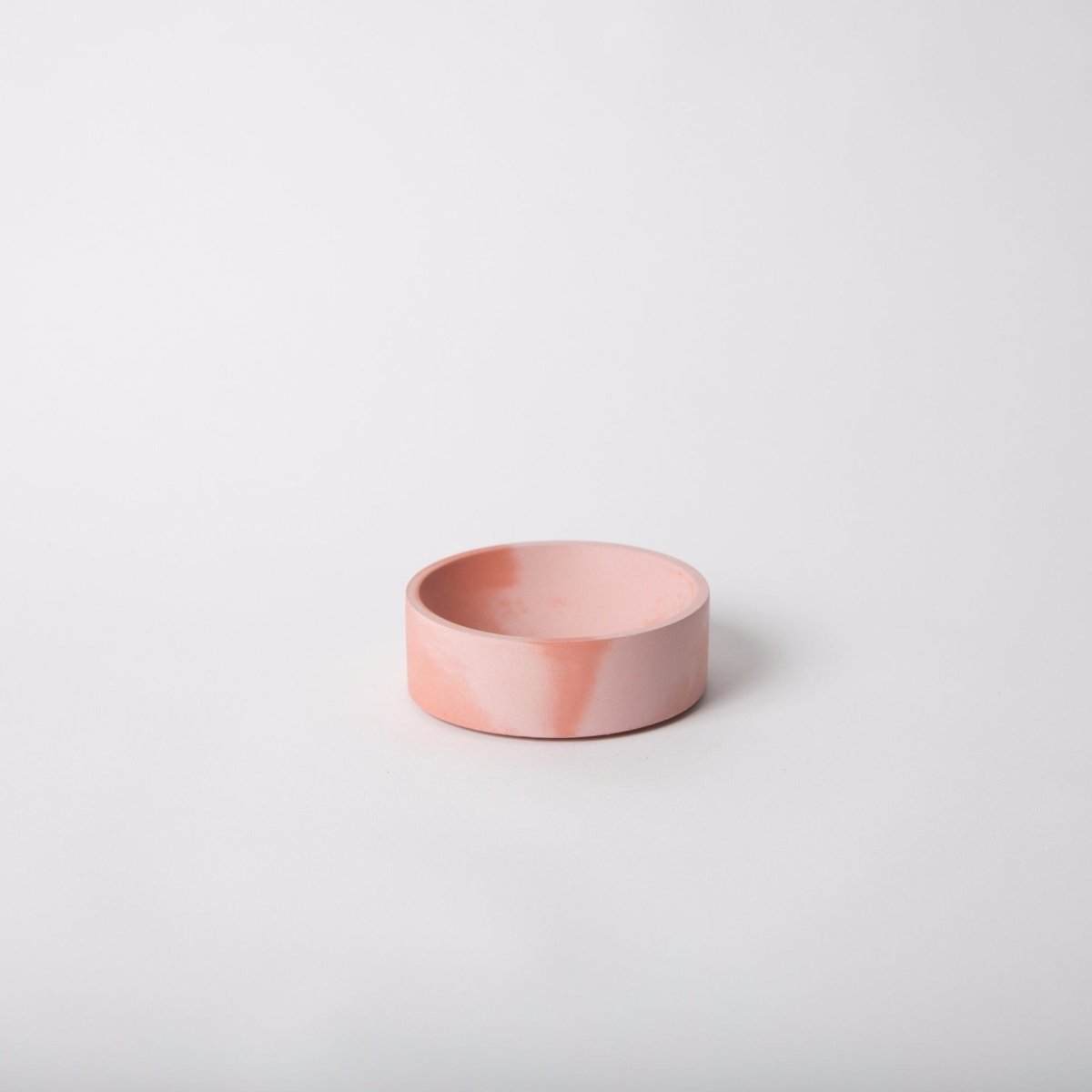 Four inch catch-all vessel in the shade pink + coral. Made by Pretti.Cool in Houston, Texas.