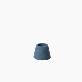 Terrazzo concrete matchstick holder in the shade cobalt. Made by Pretti.Cool in Houston, Texas.