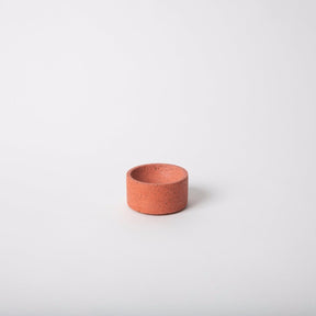 Terrazzo incense holder in the shade coral. Holds a single stick of incense. Made by Pretti.Cool in Houston, Texas.