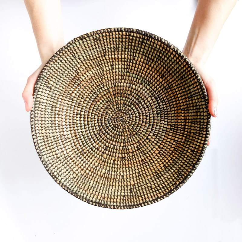 Medium Senegal Basket in Dark Brown