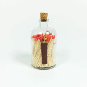 Apothecary Match Bottle - Red