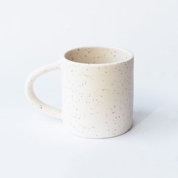 Small Mug - Simple Speckled White by Sandbox Ceramics