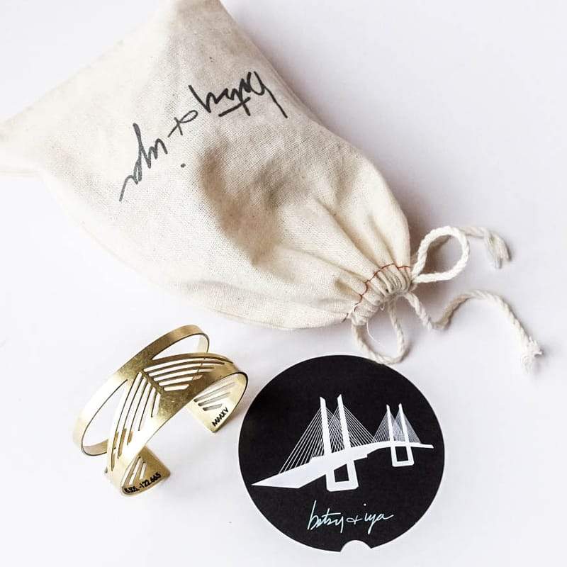 Tilikum Crossing Cuff Bracelet | Betsy & Iya Bridge Collection