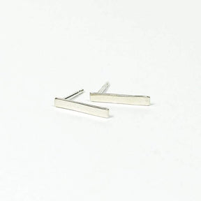 Upper Metal Class Rectangle Bar Earrings geometric silver