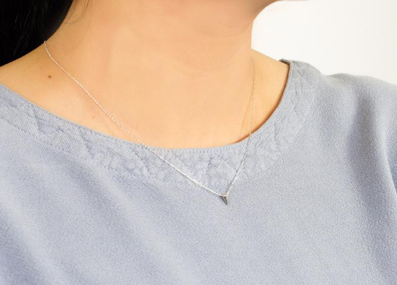 Upper Metal Class Montauk Point Necklace Silver