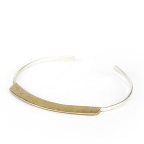 Convex bronze bar bracelet.