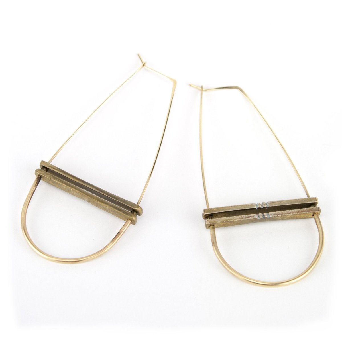 Hand painted colorful hoop earrings.