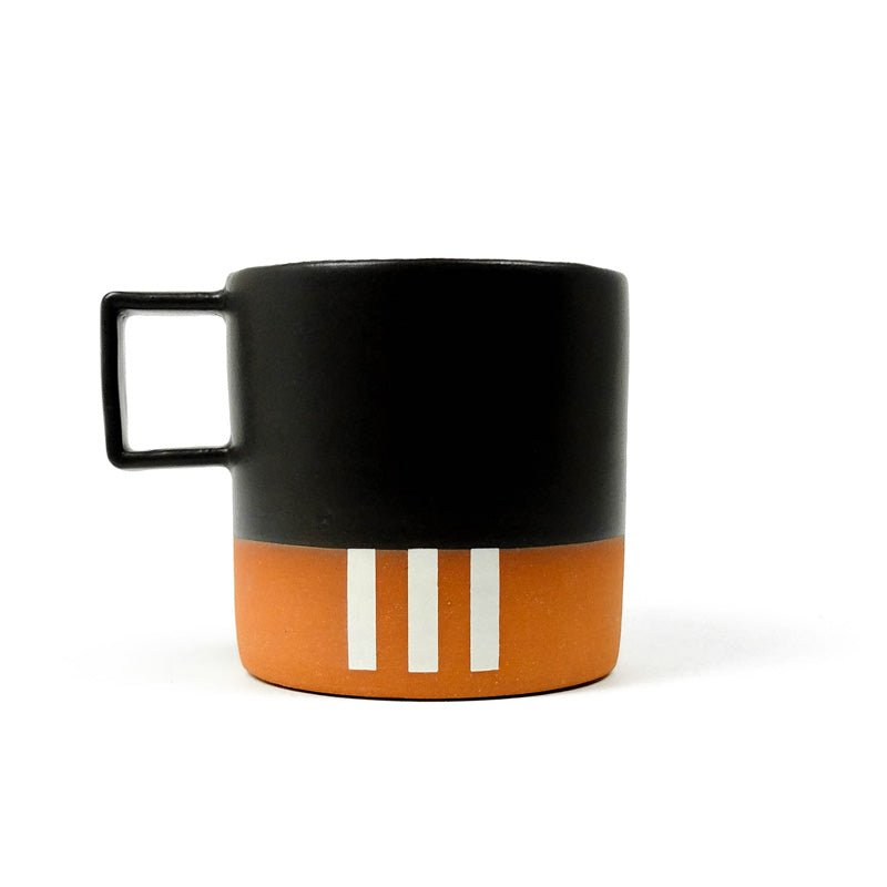 White Stripe Mug with Black