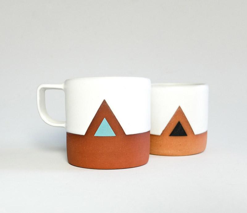 Wolf Ceramics Mountain Mugs