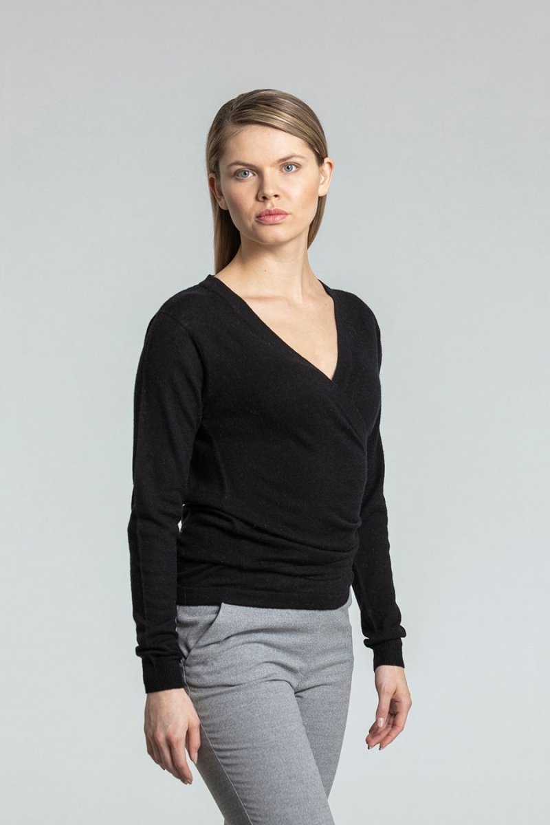 Black clearance wrap cardigan