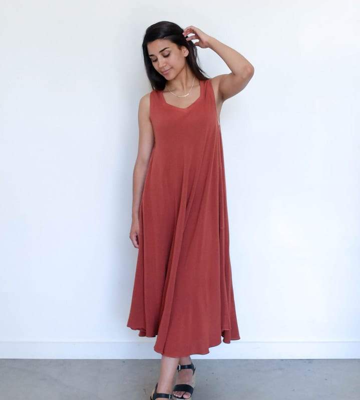 Zohra Dress in Copper - Tienda Ho