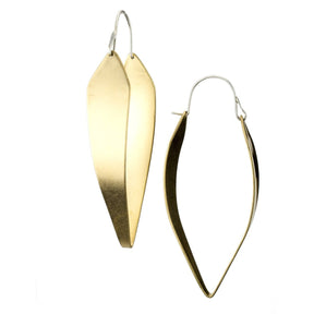 betsy & iya gold statement hoop earrings